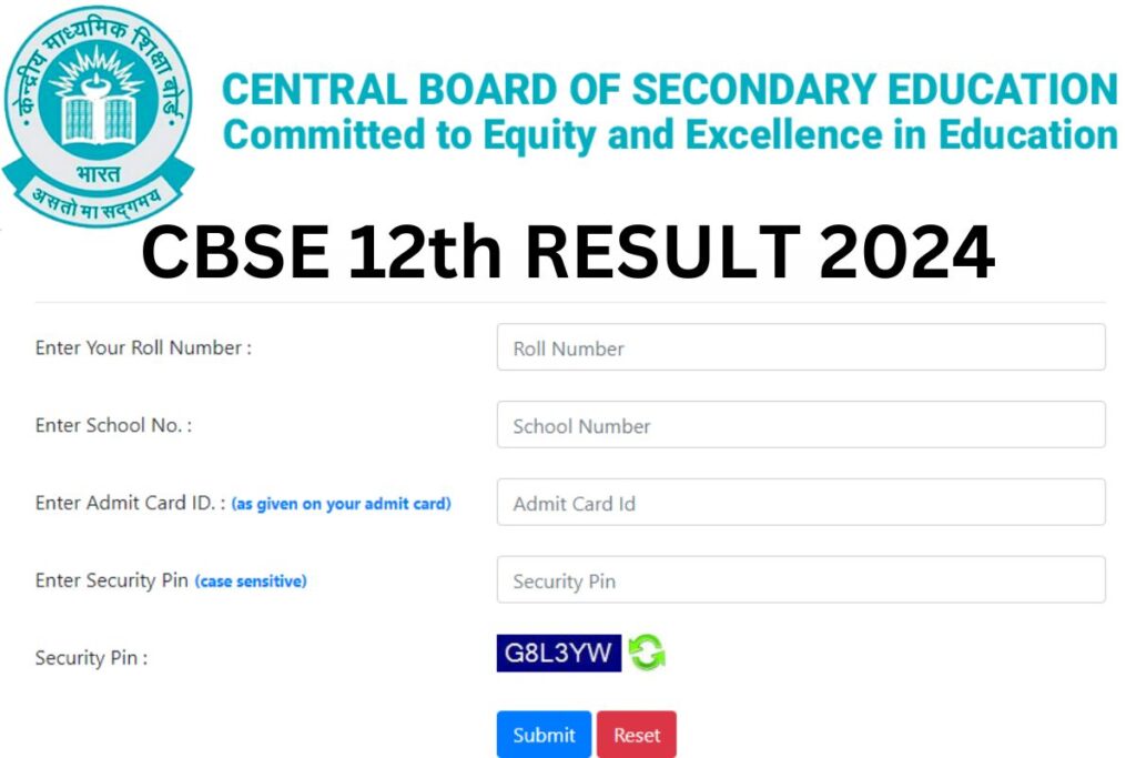 CBSE Class 12th Result 2024
