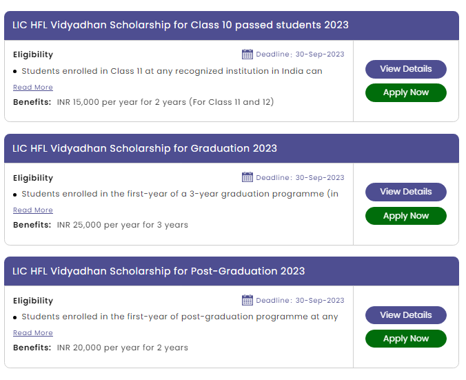 LIC HFL Vidyadhan Scholarship 2024 Apply